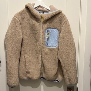 Uniqlo JWA Sherpa Jacket with Blue Pocket